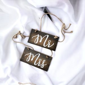 Wooden Sweetheart Table Signs